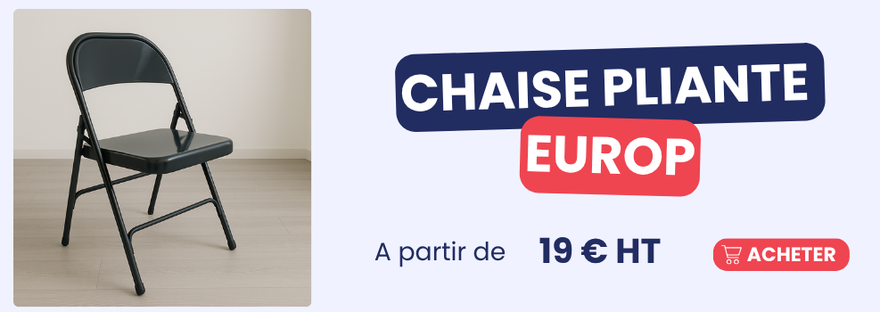 Chaise pliante en métal